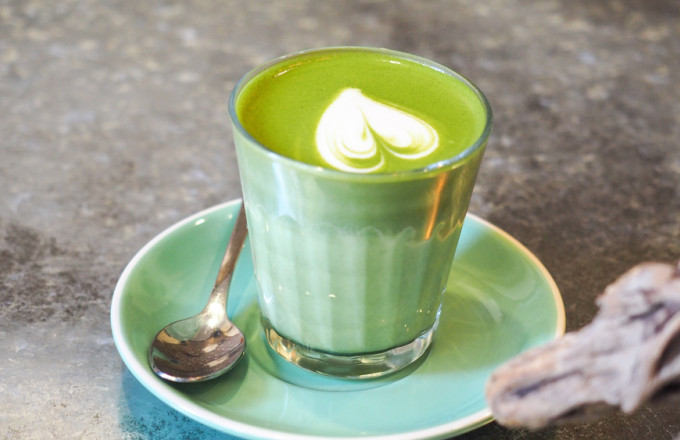 Συνταγή για match latte