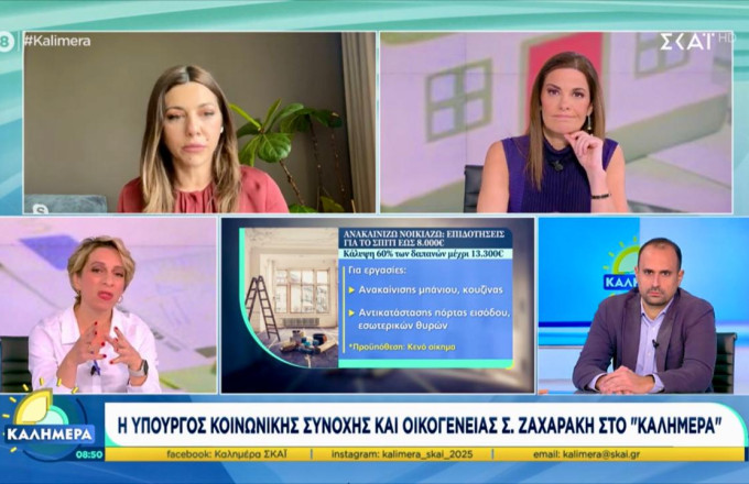 Ζαχαράκη στον ΣΚΑΪ