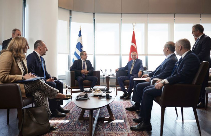 Συνάντηση Μητσοτάκη με Ερντογάν
