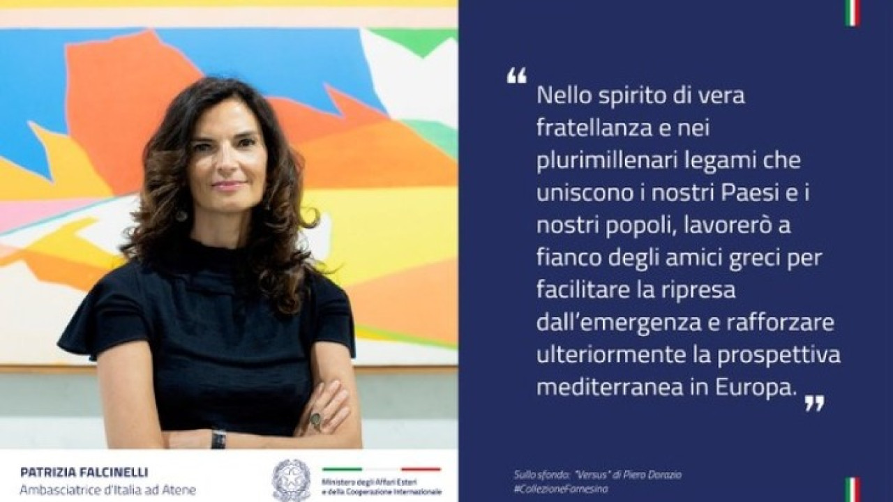 Patricia Falcinelli, la nuova ambasciatrice italiana in Grecia