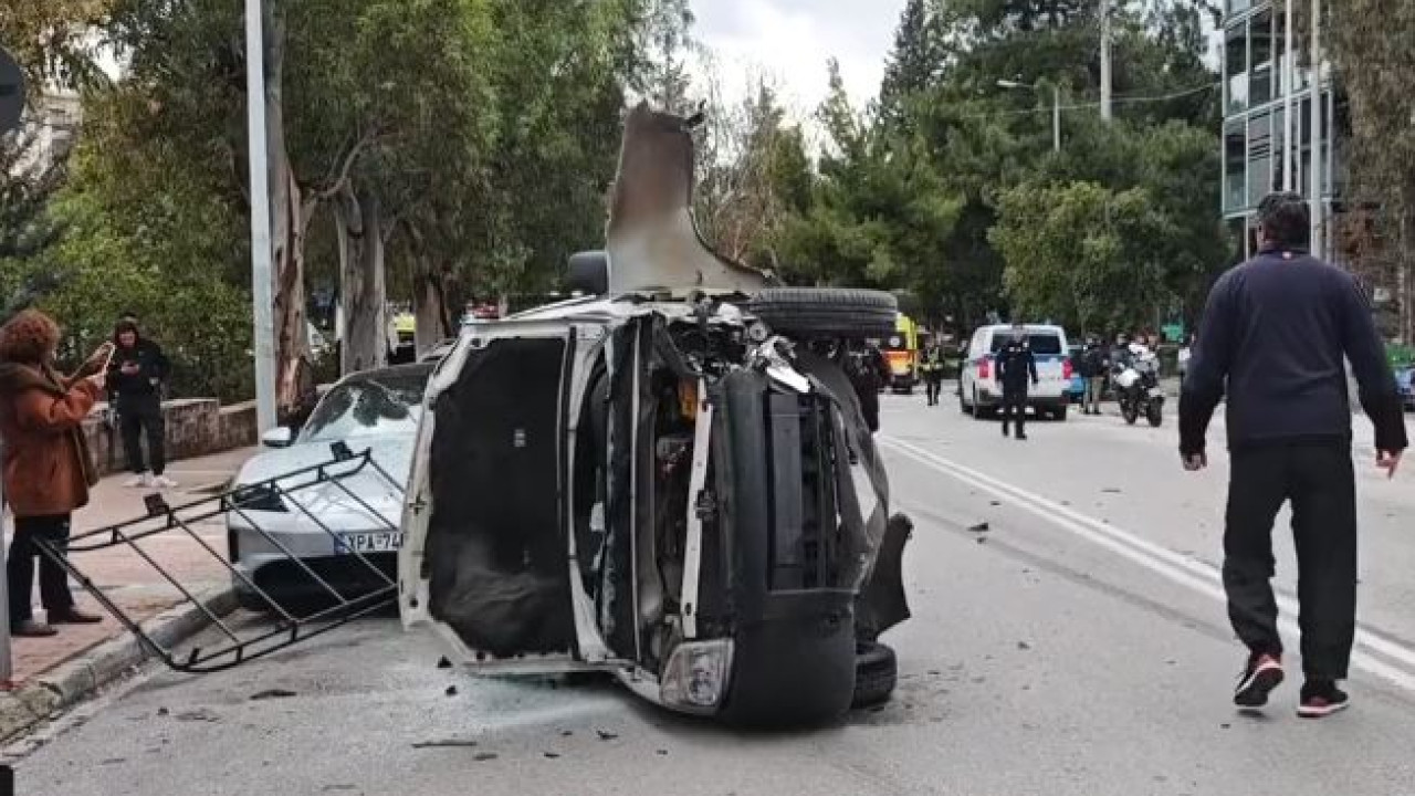 Τροχαίο δυστύχημα με έναν νεκρό και πέντε τραυματίες στο Νέο Ψυχικό – Βίντεο