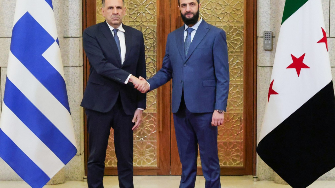 Συνάντηση Γεραπετρίτη – Aλ Σάρα στη Δαμασκό – Οι πρώτες φωτογραφίες