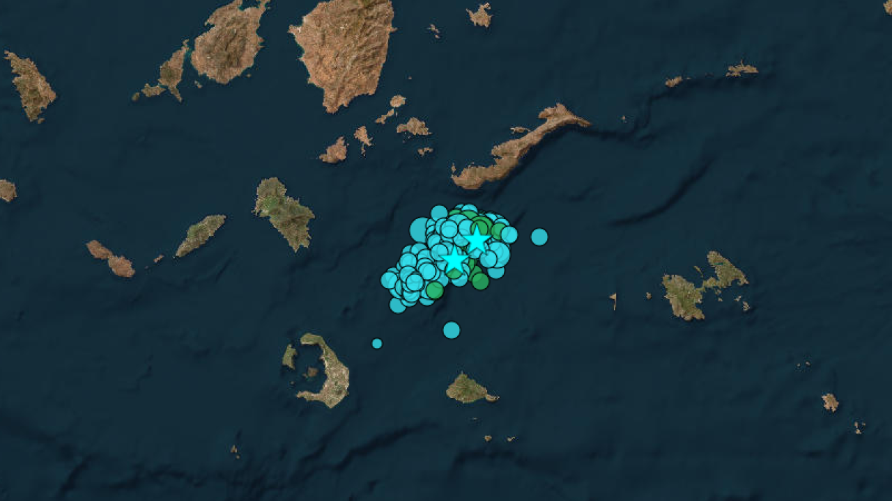 Νέος σεισμός 4,8 Ρίχτερ στην Αμοργό - Αισθητός και στην Αττική