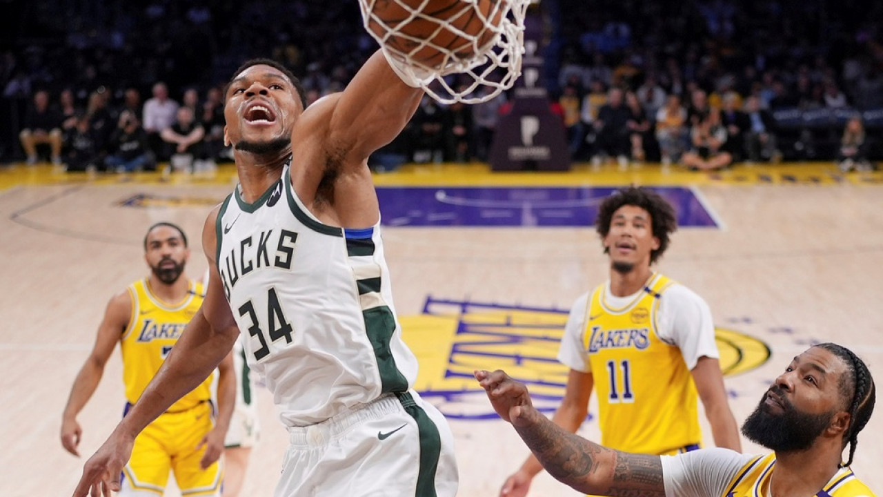 NBA: Tα highlights του Γιάννη Αντετοκούνμπο στη νίκη επί των Λέικερς