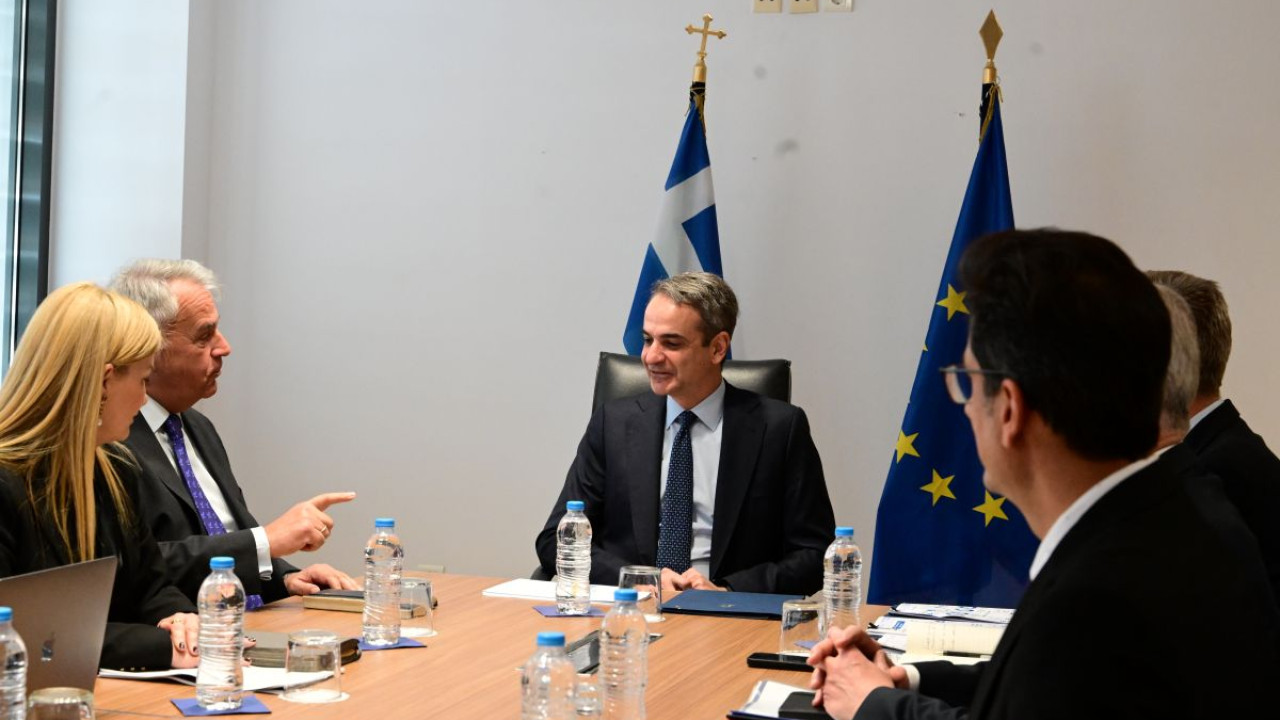 Στο υπουργείο Μετανάστευσης ο Κυριάκος Μητσοτάκης - Δείτε φωτογραφίες