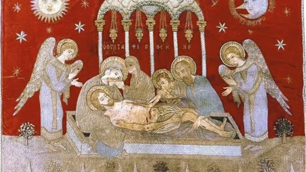 Χαλκιδική: Ο χρυσοκέντητος επιτάφιος της Μαριώρας στα Νέα Μουδανιά – Μια ιστορία από το μακρινό 1724