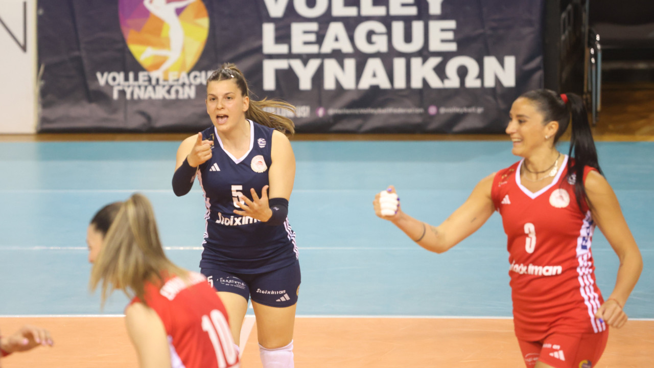 Βόλεϊ Γυναικών: Ο Ολυμπιακός 2-0 με 3-0 σετ τον ΠΑΟΚ στο Παλατάκι