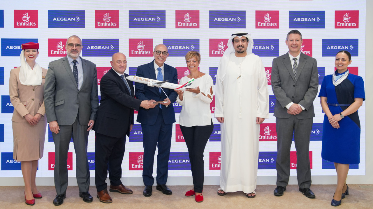 Emirates και AEGEAN διευρύνουν περαιτέρω τη συνεργασία τους Emirates και AEGEAN διευρύνουν περαιτέρω τη συνεργασία τους
