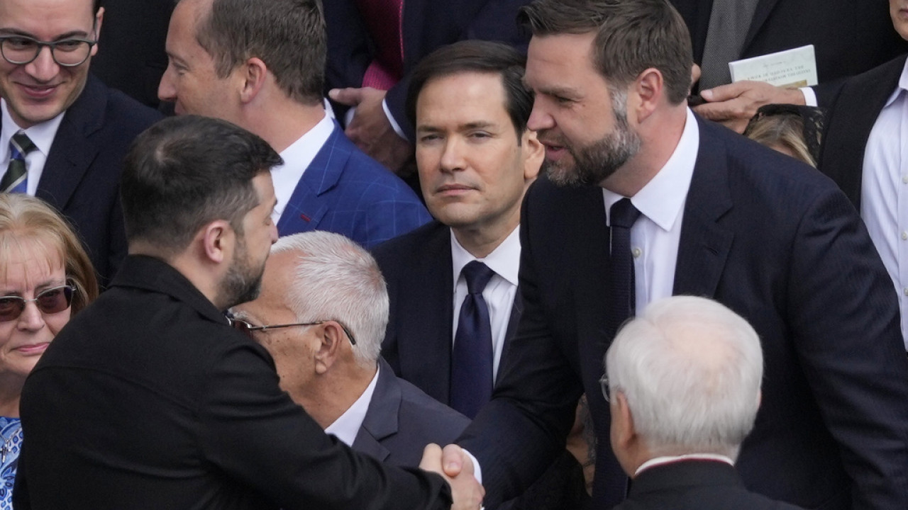 Συνάντηση Ζελένσκι με Βανς και Ρούμπιο στη Ρώμη