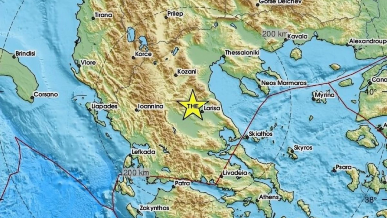 Σεισμική δόνηση «κούνησε» τη Λάρισα το πρωί της Παρασκευής