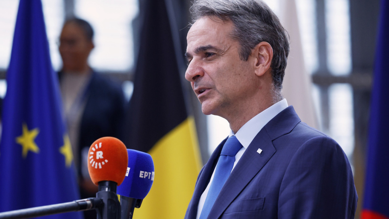 Συνέντευξη τύπου του Κ. Μητσοτάκη μετά το πέρας των εργασιών της Συνόδου Κορυφής της ΕΕ