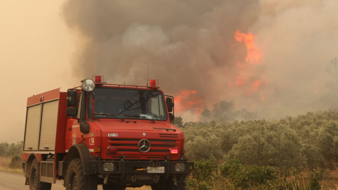 Φωτιά στις Σέρρες: μάχη με τις φλόγες για δεύτερη μέρα
