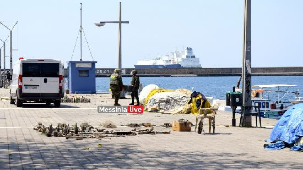 Εξουδετερώθηκε η οβίδα που βρέθηκε στο λιμάνι της Καλαμάτας Εξουδετερώθηκε η οβίδα που βρέθηκε στο λιμάνι της Καλαμάτας