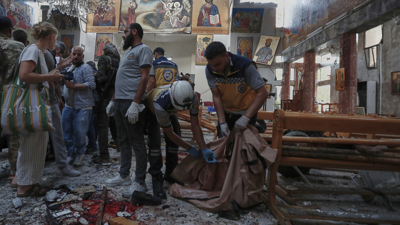 Συρία: Τουλάχιστον 20 οι νεκροί στην επίθεση αυτοκτονίας σε ορθόδοξη εκκλησία στη Δαμασκό - Σοκαριστικές εικόνες