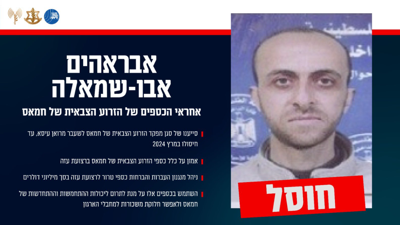 Οι IDF ανακοίνωσαν ότι σκότωσαν τον επικεφαλής των οικονομικών του στρατιωτικού σκέλους της Χαμάς