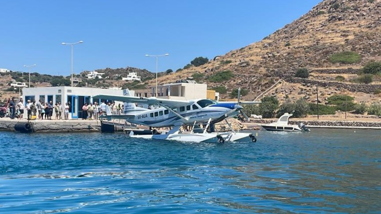 Το πρώτο υδροπλάνο πέταξε στην Πάτμο Το πρώτο υδροπλάνο πέταξε στην Πάτμο