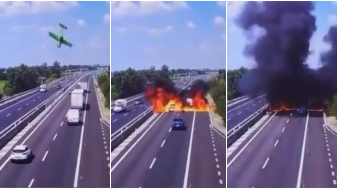 Ιταλία: Αεροπλάνο προσέκρουσε σε αυτοκινητόοδρομο – 2 νεκροί Ιταλία: Αεροπλάνο προσέκρουσε σε αυτοκινητόοδρομο – 2 νεκροί