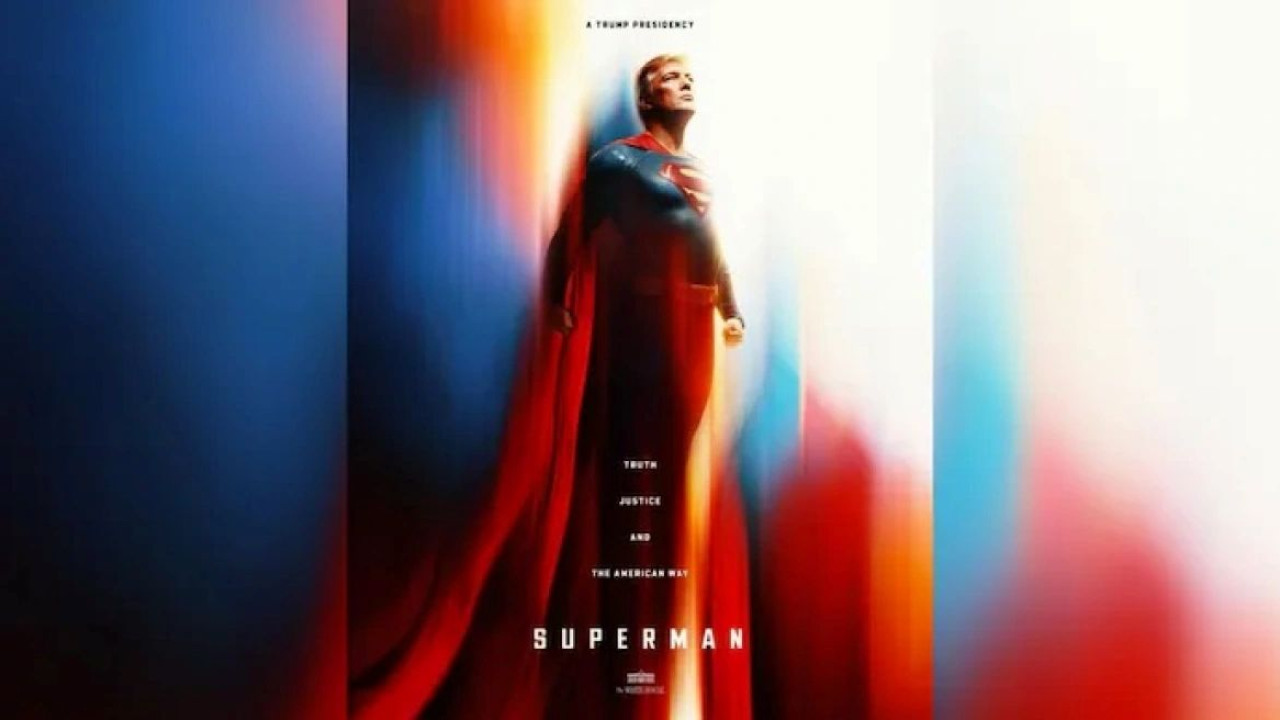 Ο Τραμπ...πετάει: Μεταμορφώθηκε σε Superman για την πρεμιέρα της νέας ταινίας