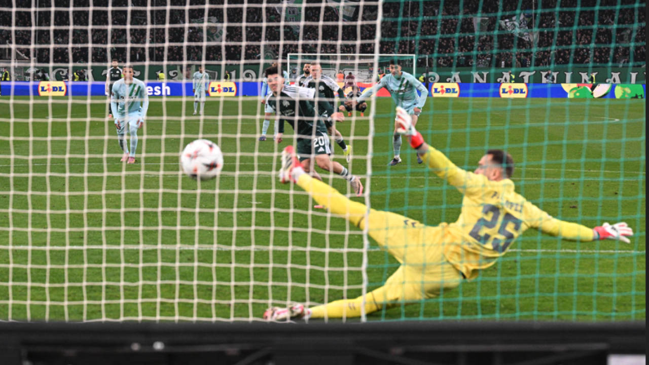 Europa League: &Omicron; &Pi;&alpha;&nu;&alpha;&theta;&eta;&nu;&alpha;ϊ&kappa;ό&sigmaf; &mu;&epsilon;... &epsilon;&upsilon;&rho;&omega;&pi;&alpha;ϊ&kappa;ό &kappa;&omicron;&sigma;&tau;&omicron;ύ&mu;&iota;, &nu;ί&kappa;&eta;&s