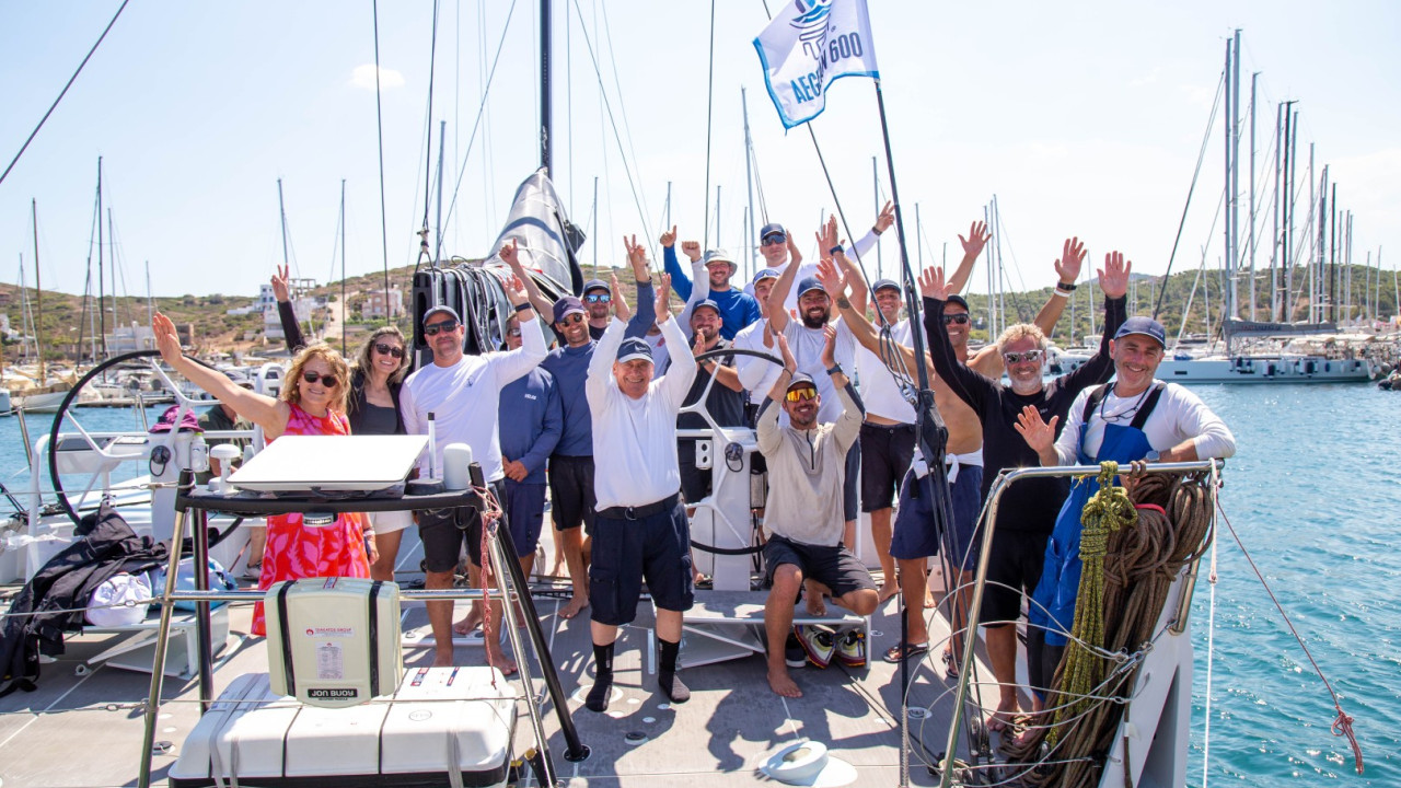 AEGEAN 600: ΠΡΩΤΟΠΟΡΙΑ ΣΤΑ MAXI ΓΙΑ ΤΟ AIOLOS, ΣΤΟ PROSECCO DOC SHOCKWAVE 3 Ο ΤΙΤΛΟΣ ΤΟΥ LINE HONOURS