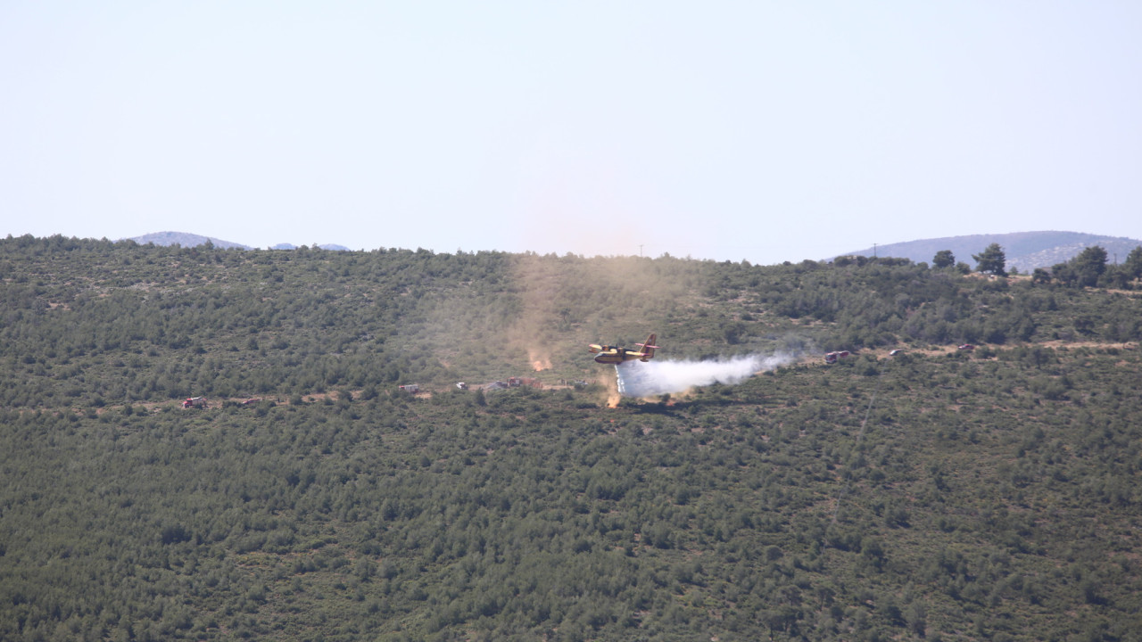 Μυτιλήνη: Πρόβλημα φρένων σε πυροσβεστικό αεροπλάνο κατά την