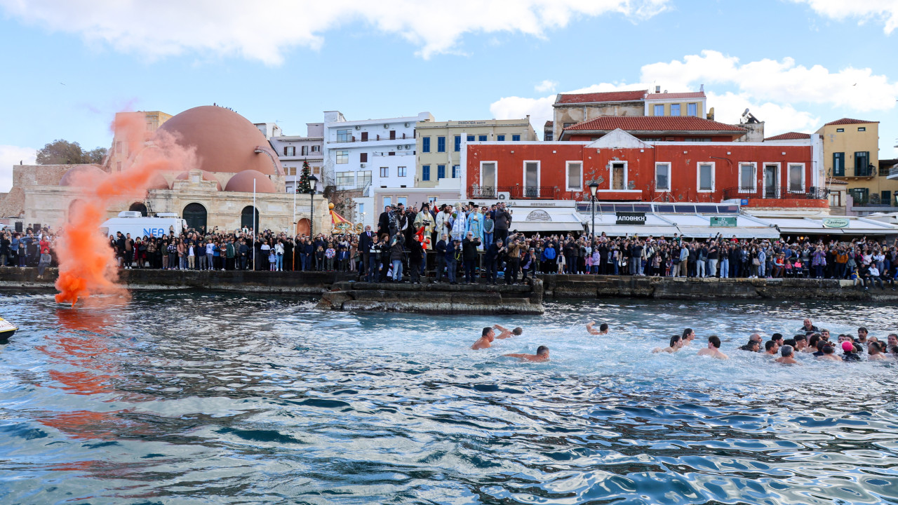 Με λαμπρότητα εορτάστηκαν τα Θεοφάνεια σε Χανιά, Ρέθυμνο και Ανώγεια