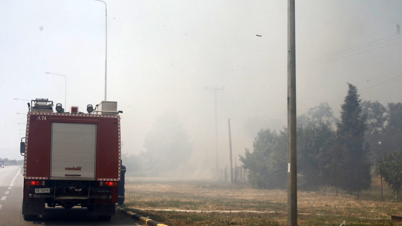 Φωτιά σε υπαίθριο χώρο στην Κρήτη