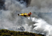 Αναγκαστική προσγείωση πυροσβεστικού αεροσκάφους  στη Βοιωτία- Σώος ο χειριστής