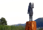 Slovenia Melania Trump Sculpture