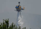 Φωτιά σε δασική έκταση στον Άγιο Βασίλειο Βιλίων - Σηκώθηκαν εναέρια μέσα Πυορσβεστικό ελικόπτερο