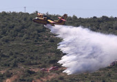 Πυροσβεστικό αεροσκάφος σε δράση