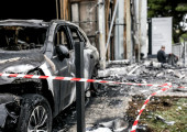 φωτιά σε αντιπροσωπεία αυτοκινήτων