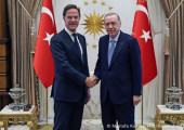Ρούτε και Ερντογάν χειραψία συνάντηση
