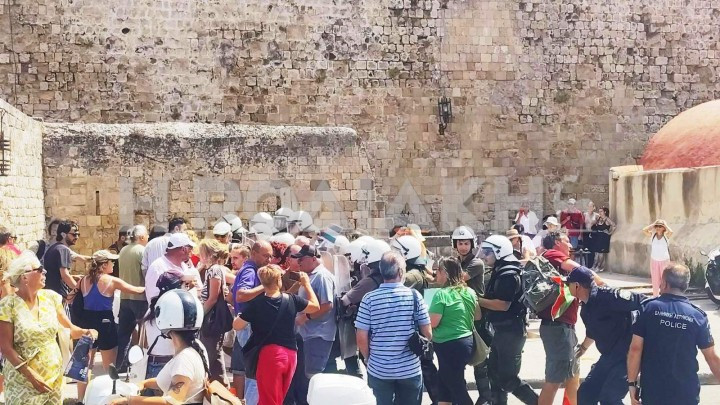 Ρόδος: Ένταση στο λιμάνι με την άφιξη Ισραηλινών τουριστών