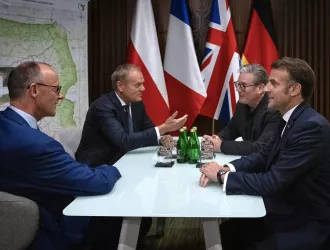 Ουκρανία: Μακρόν, Μερτς, Στάρμερ και Τουσκ στο Κίεβο για τηλεδιάσκεψη της συμμαχίας των προθύμων