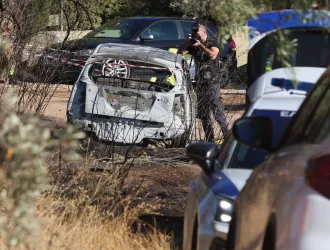 Body found inside car during wildfire response near Athens