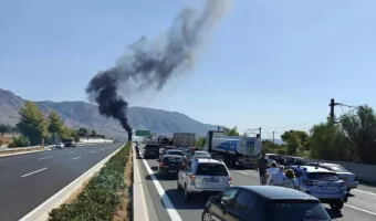 ανατροπή βυτιοφόρου με πετρέλαιο