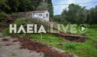  Ανεμοστρόβιλος χτύπησε την Ηλεία -  Ζημιές σε Κατάκολο και Σκουροχώρι  