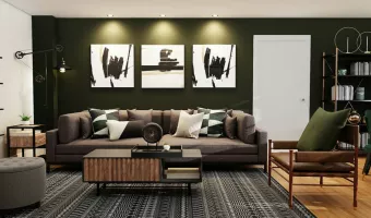 Διακόσμηση τοίχος σαλόνι