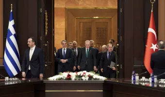 Μητσοτάκης με Ερντογάν