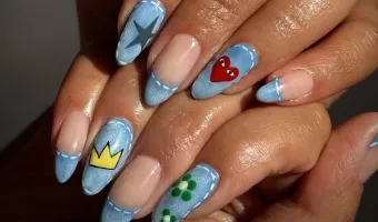 Μανικιούρ τάση denim