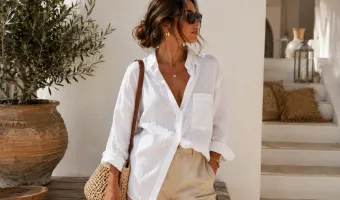 Λινό πουκάμισο styling