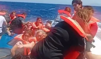 Συγκλονιστικό βίντεο από το ναυάγιο στη Κερύνεια