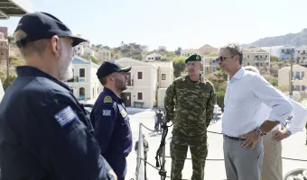 Ο Μητσοτάκης στο Καστελόριζο
