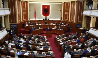 parliament in Tirana, Albania
