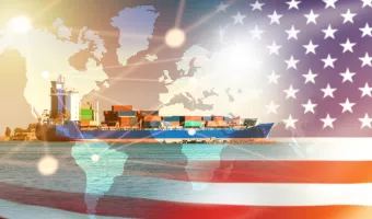 American cargo ship