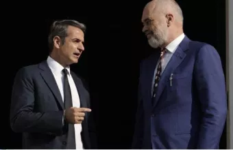  Ενίσχυση της διμερούς συνεργασίας αποφάσισαν Μητσοτάκης - Ράμα