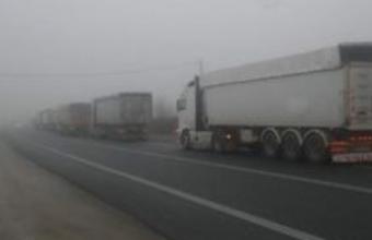 Απαγόρευση κυκλοφορίας φορτηγών στην Αθηνών-Θήβας λόγω χιονόπτωσης