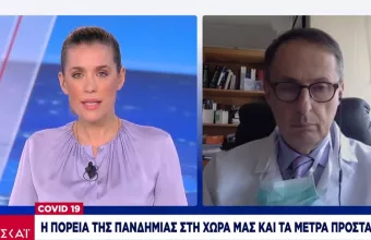 Σύψας στον ΣΚΑΪ: Μέτρα ενδεχομένως και έως τα μέσα Ιουνίου - Όχι πριν το 2021 το εμβόλιο