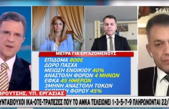 Βρούτσης στον ΣΚΑΪ: Νέες ημερομηνίες πληρωμής συντάξεων - Σύστημα μονά, ζυγά